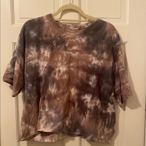 Brown and Black Oversized Boxy T-Shirt